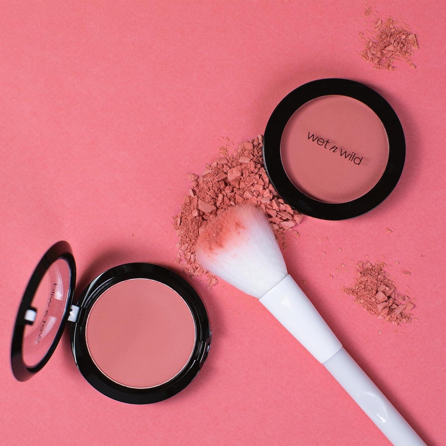 wet n wild Color Icon Blush, Effortless Matte Natural Sheer Glow & Seamless Blend, Luxuriously Infused Smooth Jojoba Oil, Cruelty-Free & Vegan – Pinch Me Pink(Pink Mellow Wine)
