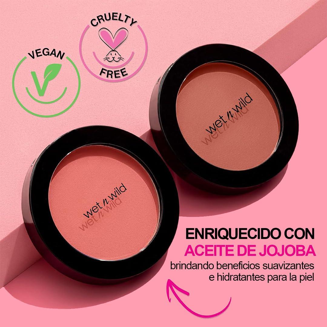 wet n wild Color Icon Blush, Effortless Matte Natural Sheer Glow & Seamless Blend, Luxuriously Infused Smooth Jojoba Oil, Cruelty-Free & Vegan – Pinch Me Pink(Pink Mellow Wine)
