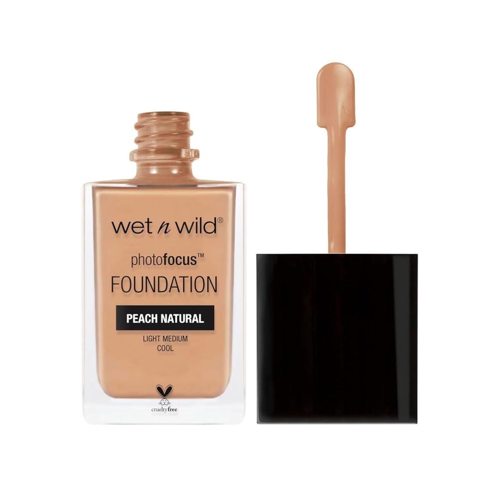 wet n wild Photo Focus Matte Liquid Foundation Golden Beige, Vegan & Cruelty-Free(Peach Natural)