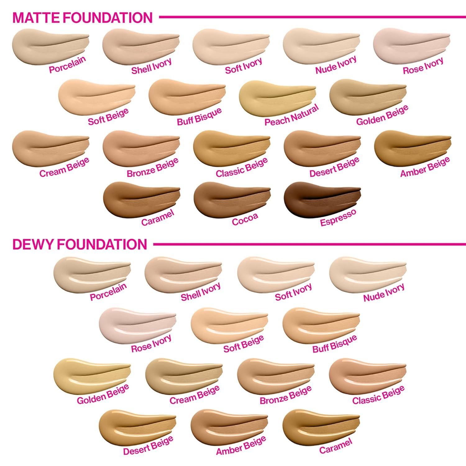 wet n wild Photo Focus Matte Liquid Foundation Golden Beige, Vegan & Cruelty-Free(Peach Natural)