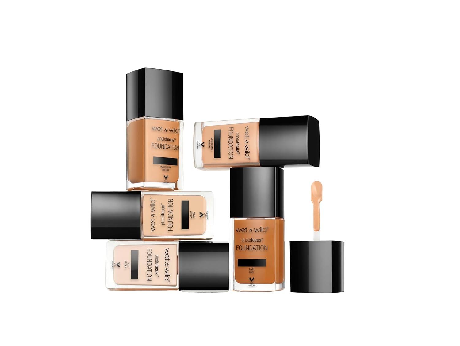 wet n wild Photo Focus Matte Liquid Foundation Golden Beige, Vegan & Cruelty-Free(Peach Natural)