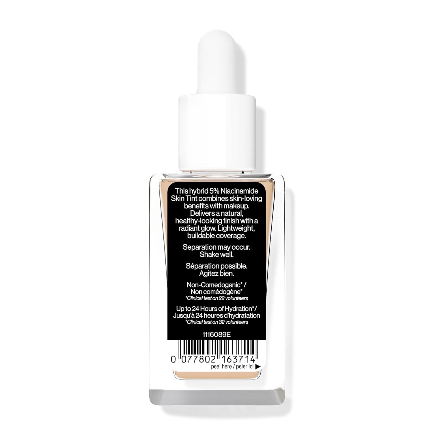 wet n wild Bare Focus Skin Tint, 5% Niacinamide Enriched, Buildable Sheer Lightweight Coverage, Natural Radiant Finish, Hyaluronic & Vitamin Hydration Boost, Cruelty-Free & Vegan – Fair Beige(Fair Beige)