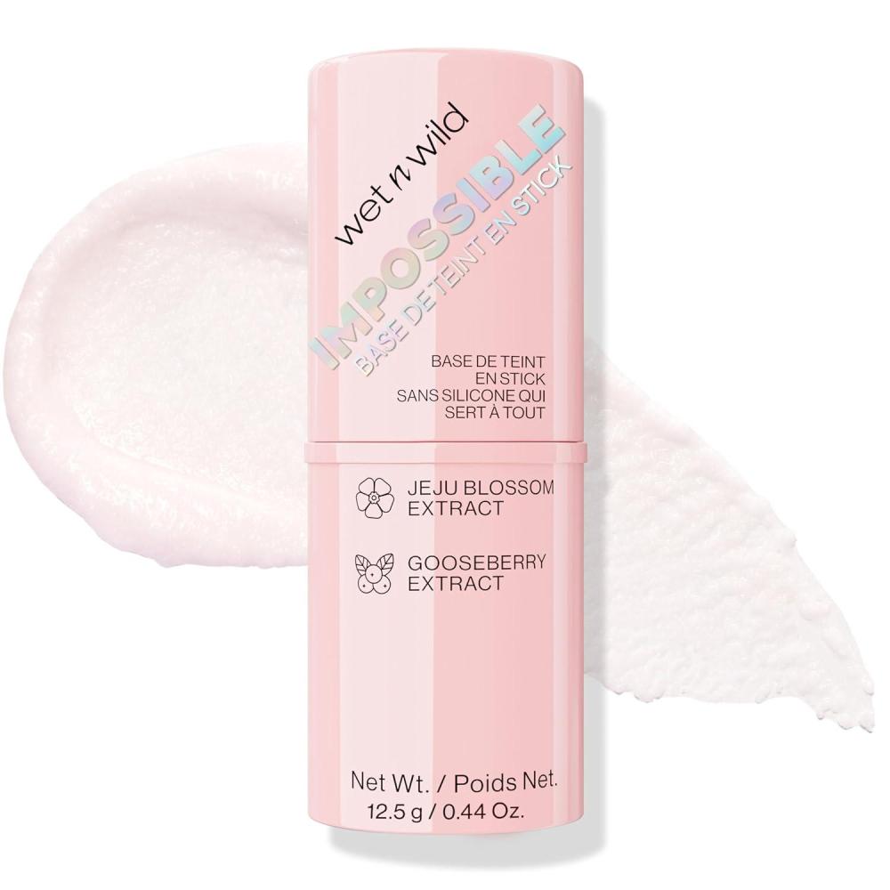 wet n wild Impossible Primer Stick, Enriched with Gooseberry & Jeju Blossom for a Brightening Durable Makeup Base, Vegan & Cruelty-Free(Off White)