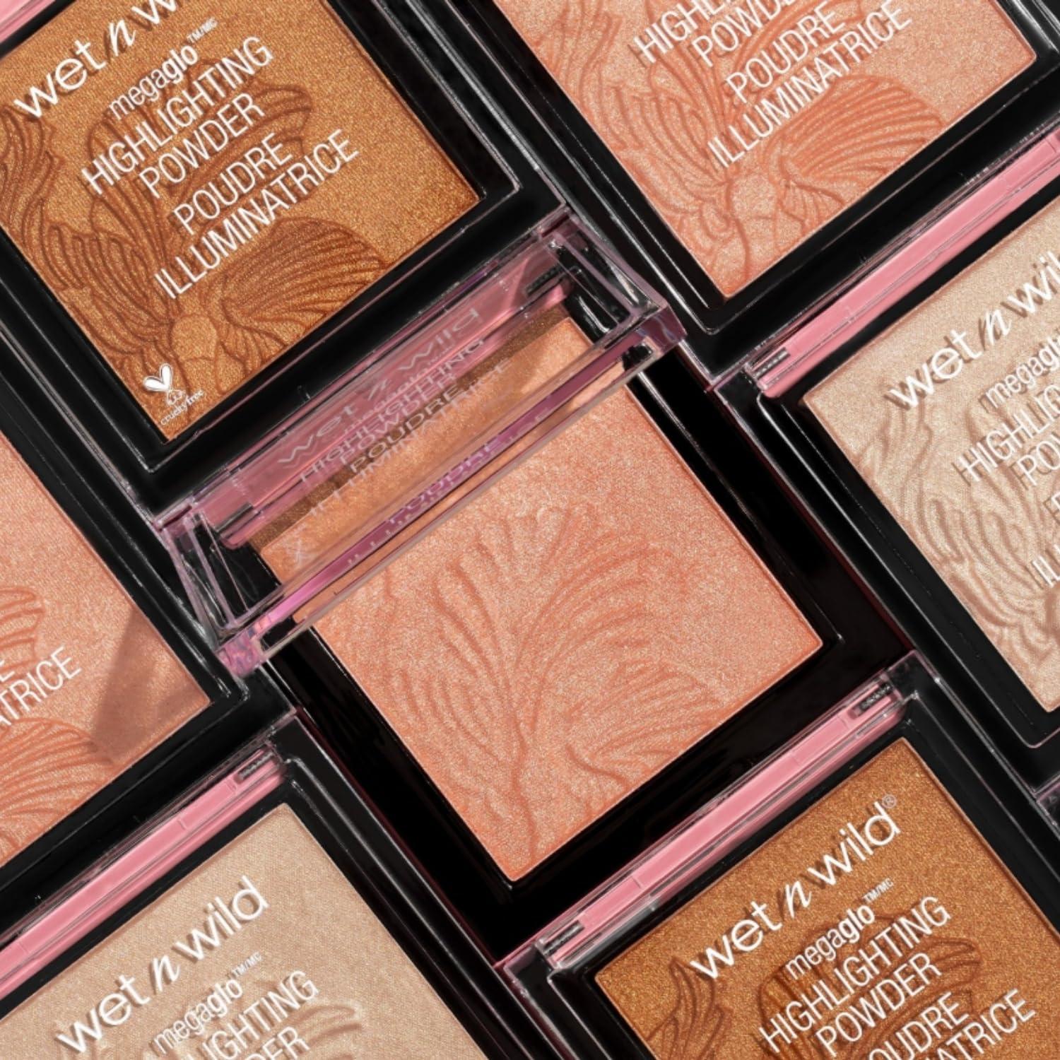wet n wild MegaGlo Highlighting Powder Warm Gold Golden Flower Crown(Golden Flower Crown)