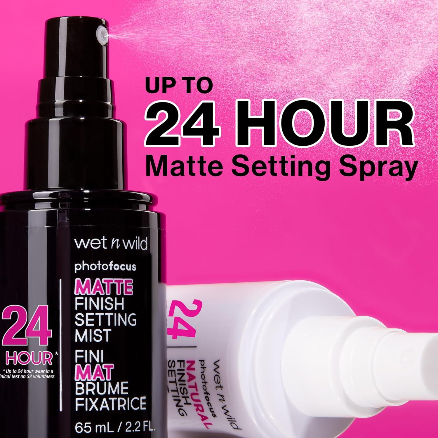 Wet n Wild Photo Focus Matte Finish Setting Mist, Matte – clear(Matte Finish)