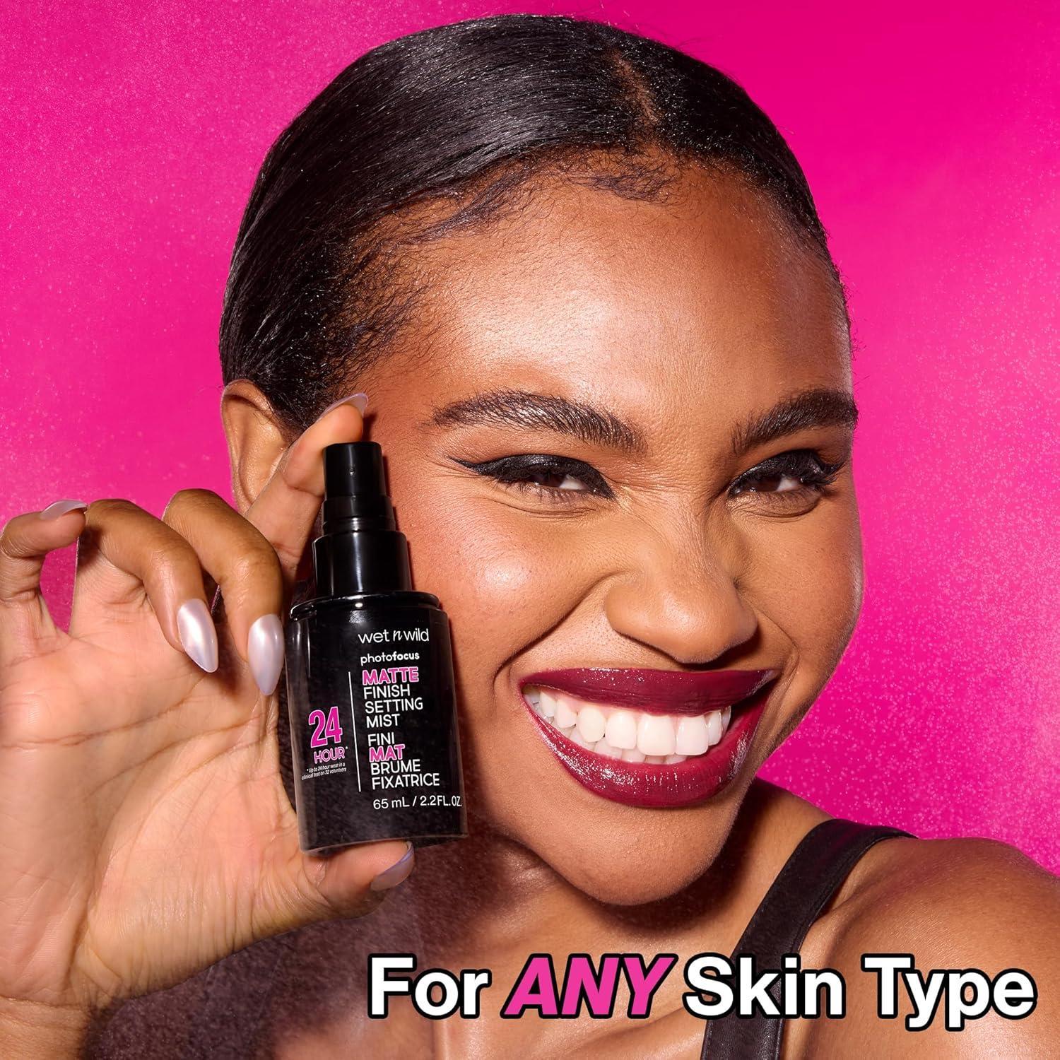 Wet n Wild Photo Focus Matte Finish Setting Mist, Matte – clear(Matte Finish)