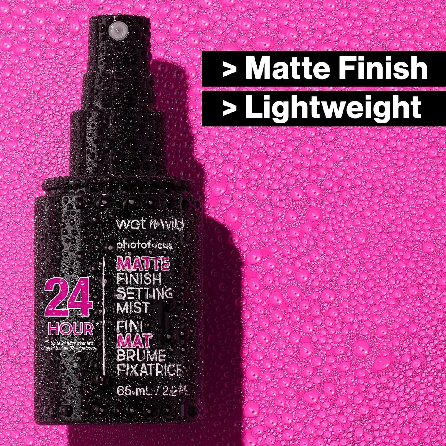 Wet n Wild Photo Focus Matte Finish Setting Mist, Matte – clear(Matte Finish)