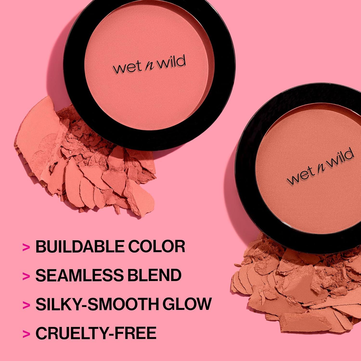 wet n wild Color Icon Blush, Effortless Matte Natural Sheer Glow & Seamless Blend, Luxuriously Infused Smooth Jojoba Oil, Cruelty-Free & Vegan – Pinch Me Pink(Pinch Me Pink(Packaged))