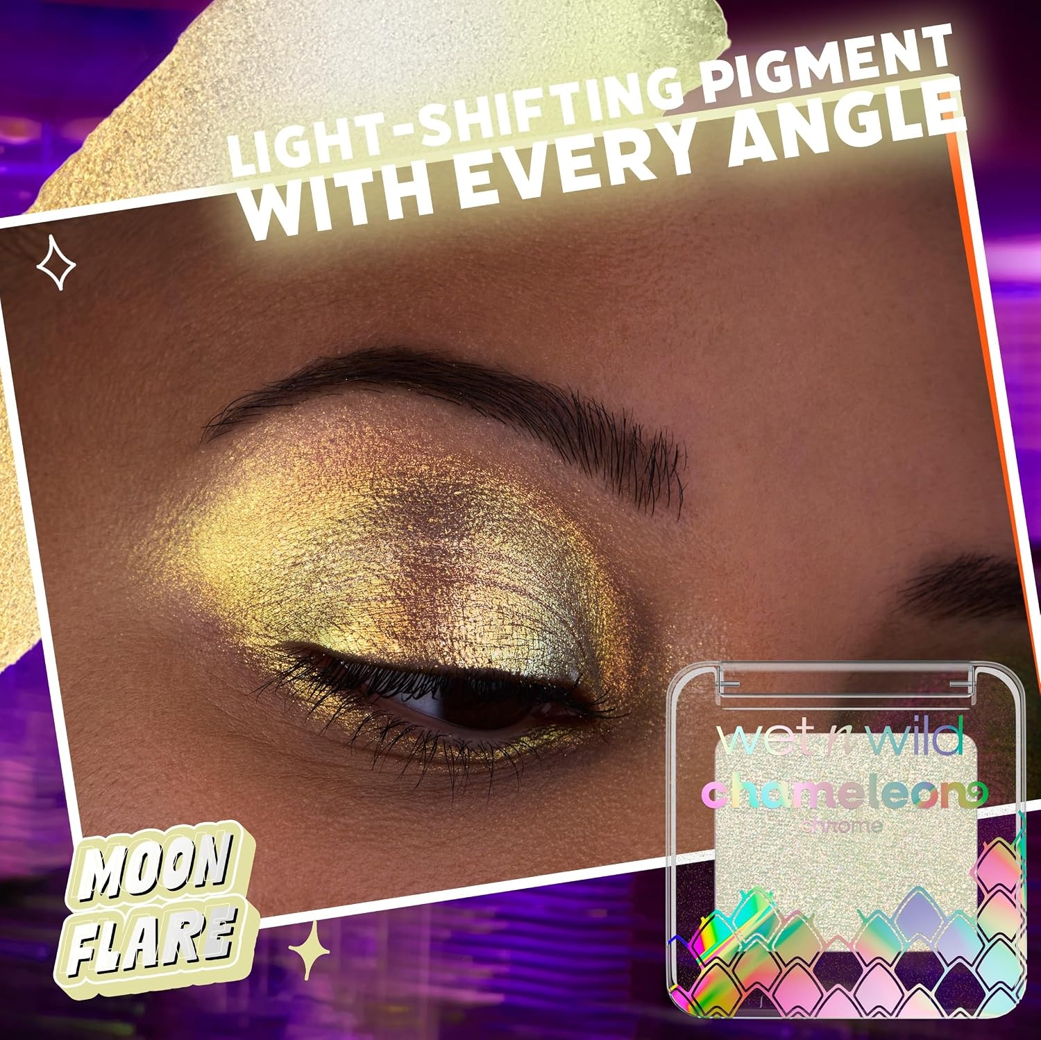 wet n wild Chameleon Chrome Eyeshadow – Lunar Voltage(Moon Flare)