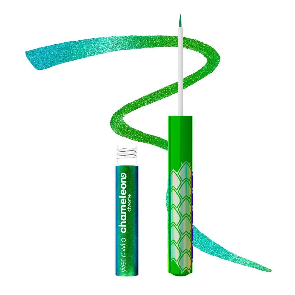 wet n wild Chameleon Chrome Eyeliner, Waterproof and Smudge-Proof, Multichrome Color Shift, Long-Lasting 18-Hour Wear, Cruelty-Free & Vegan – Planet Disco(Astro Pulse)