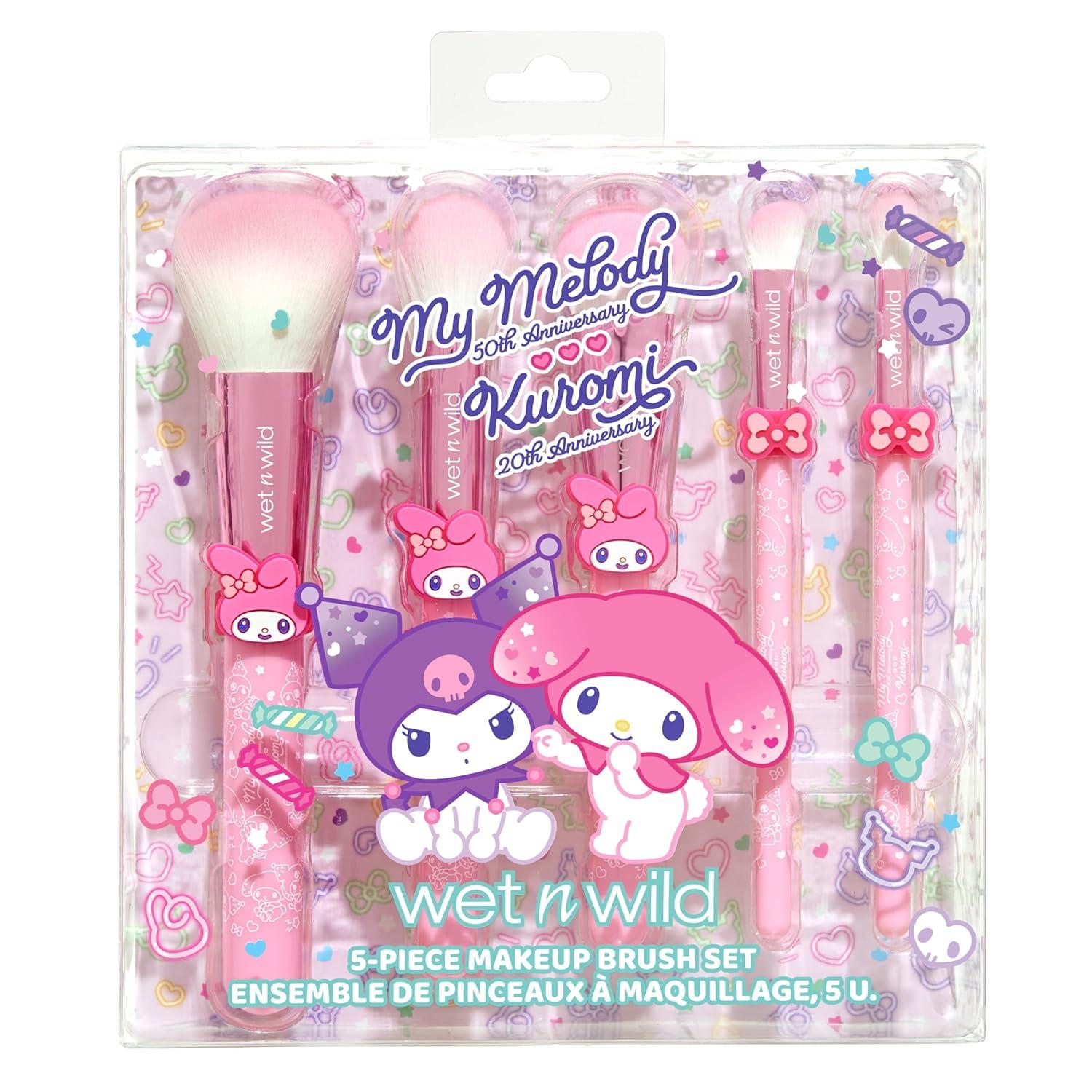 wet n wild Mad Tea Party 4-Piece Makeup Brush Set Alice In Wonderland Collection(Multicolor)