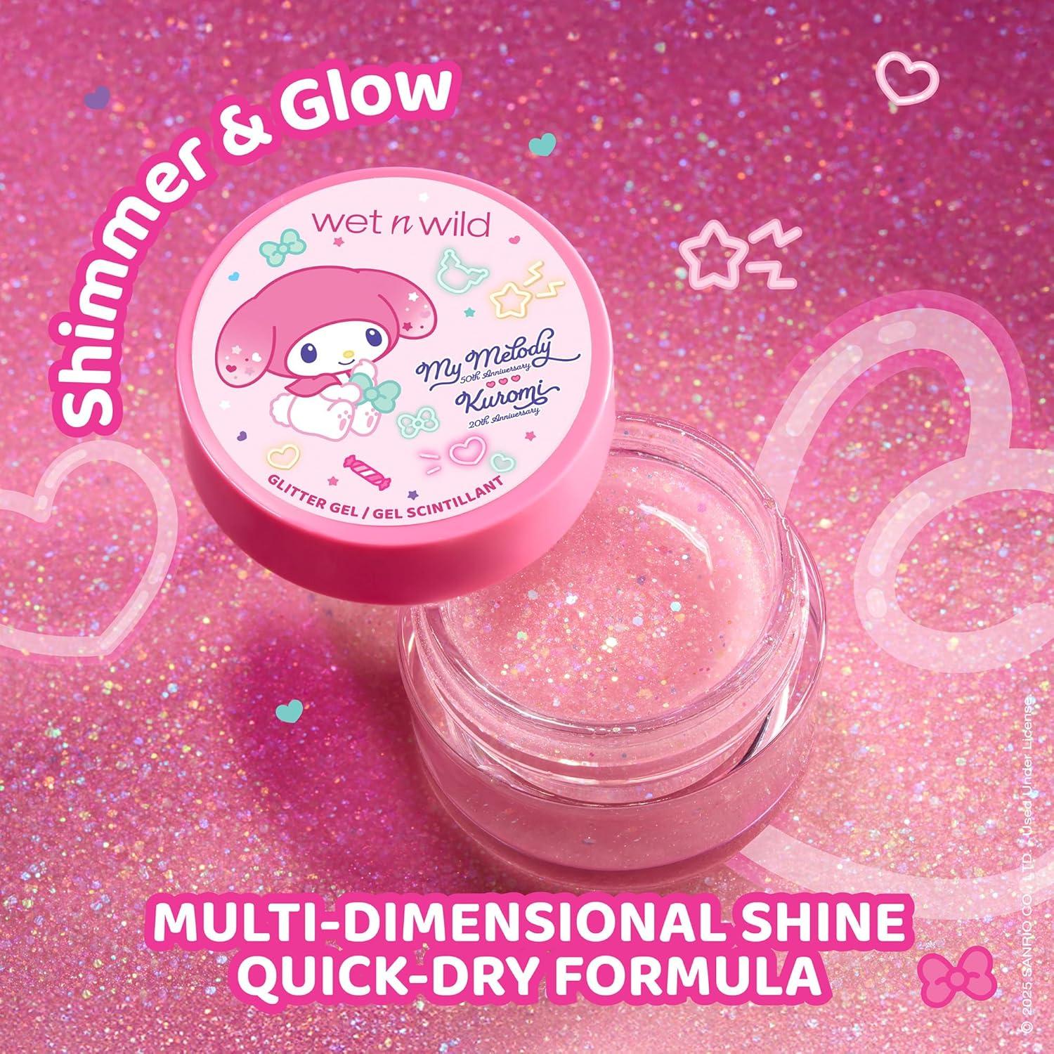 wet n wild My Melody and Kuromi Glitter Gel – Sweetheart