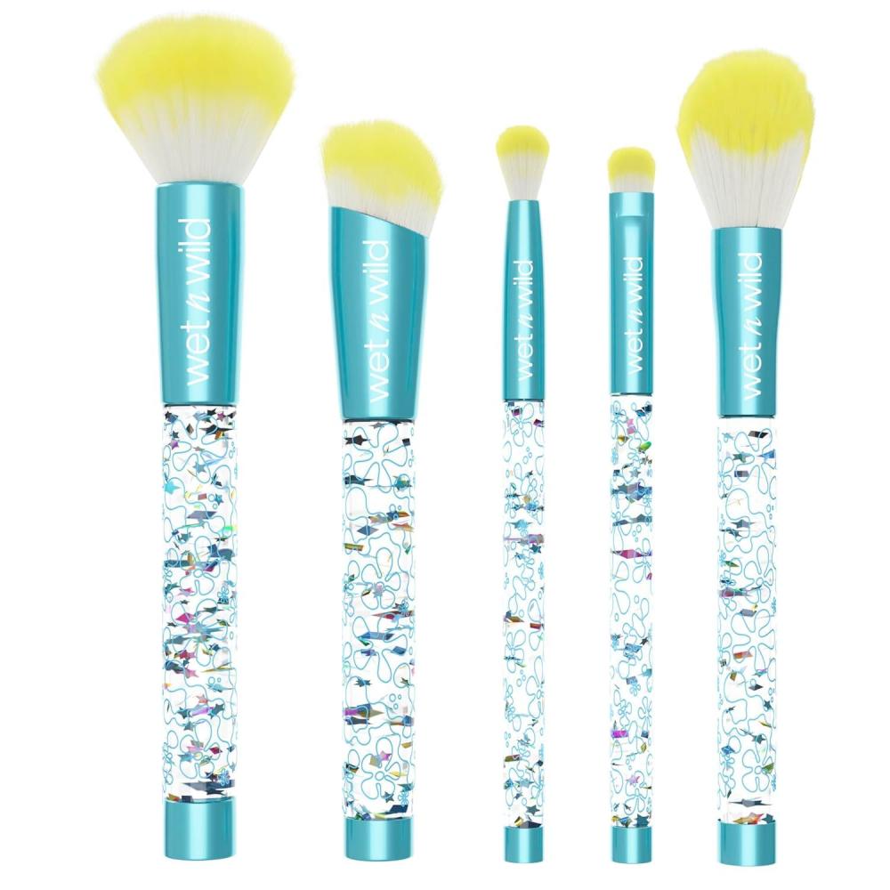 wet n wild Mad Tea Party 4-Piece Makeup Brush Set Alice In Wonderland Collection(The Water’s Fine )