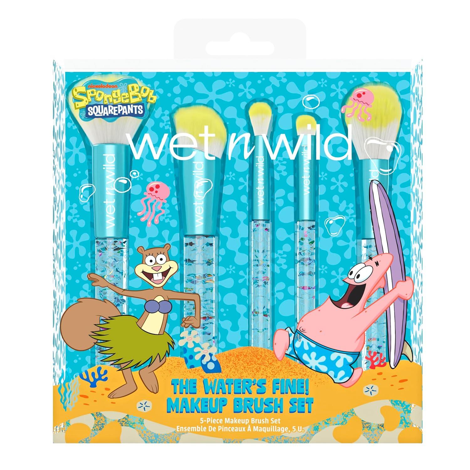 wet n wild Mad Tea Party 4-Piece Makeup Brush Set Alice In Wonderland Collection(The Water’s Fine )