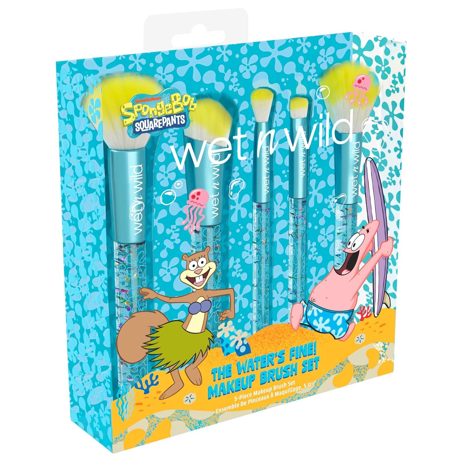 wet n wild Mad Tea Party 4-Piece Makeup Brush Set Alice In Wonderland Collection(The Water’s Fine )