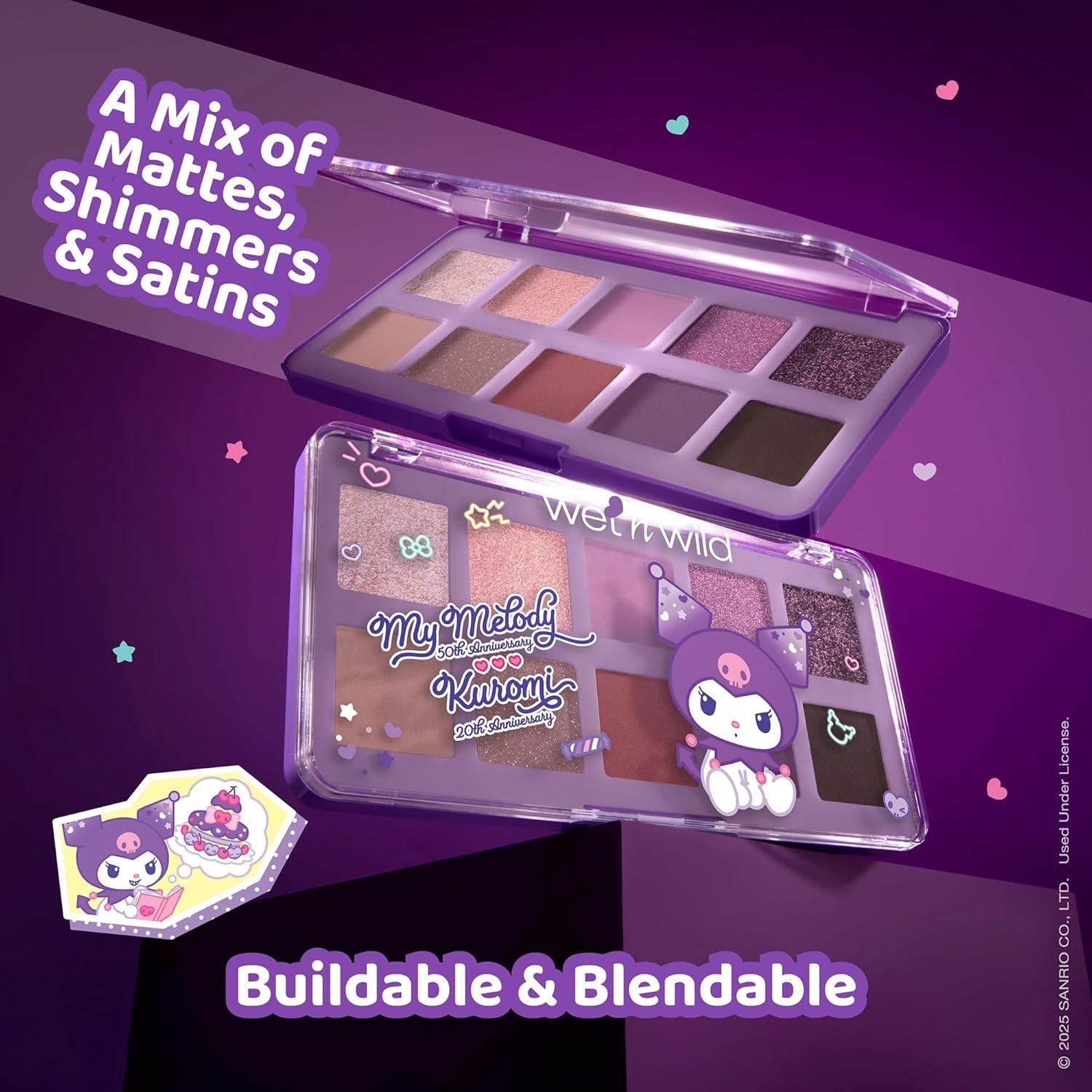 wet n wild My Melody and Kuromi Eye & Face Palette – Cozy Cuteness(Grunge Glam)