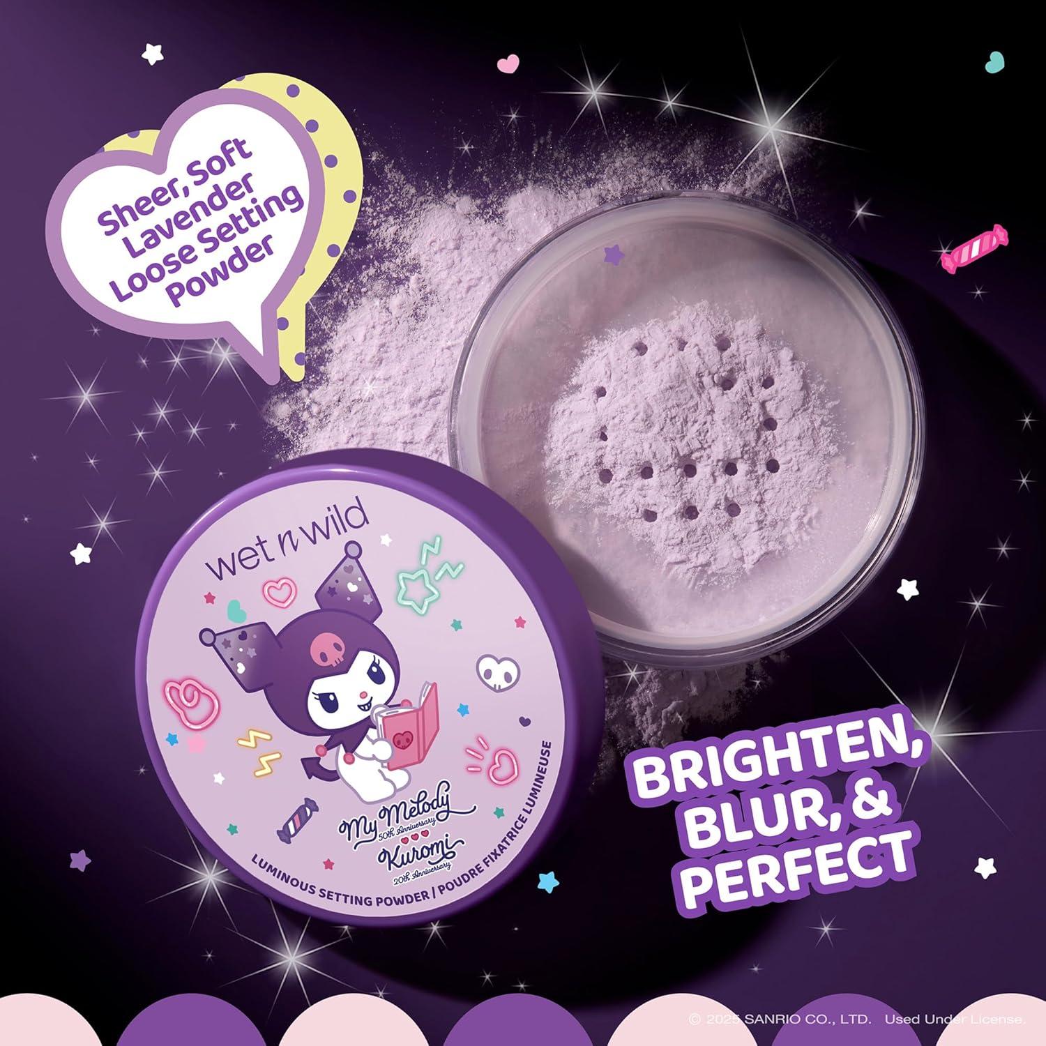 wet n wild My Melody and Kuromi Luminous Loose Setting Powder – Moody Cutie