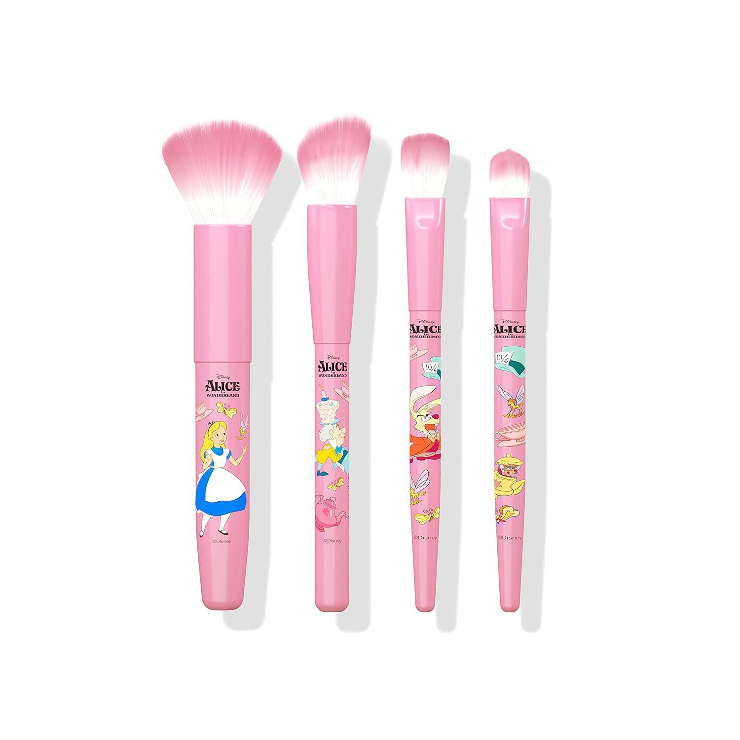 wet n wild Mad Tea Party 4-Piece Makeup Brush Set Alice In Wonderland Collection(Mad Tea Party 4-Piece Makeup Brush Set)