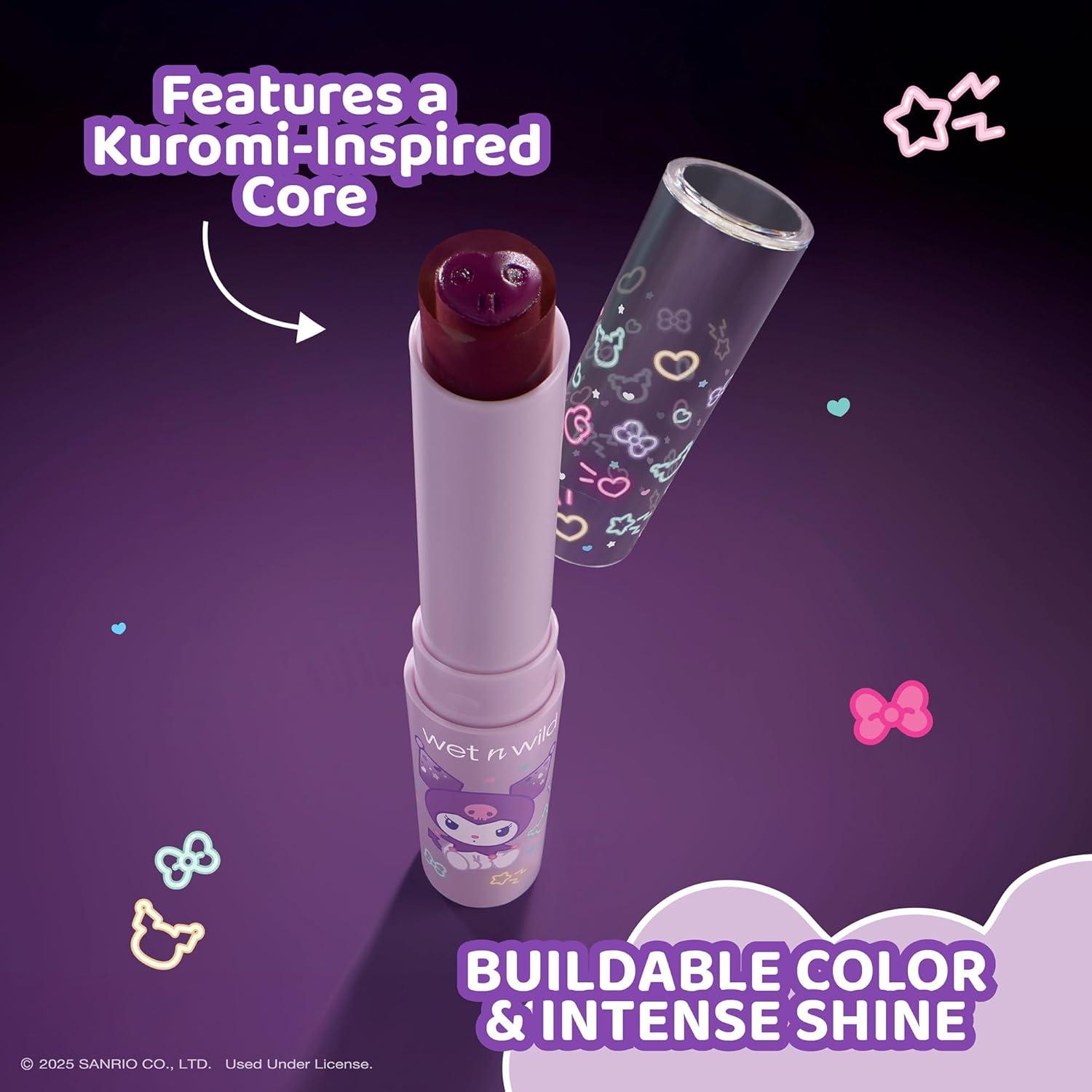 wet n wild My Melody and Kuromi Glossy Lip Balm – Skull Crush
