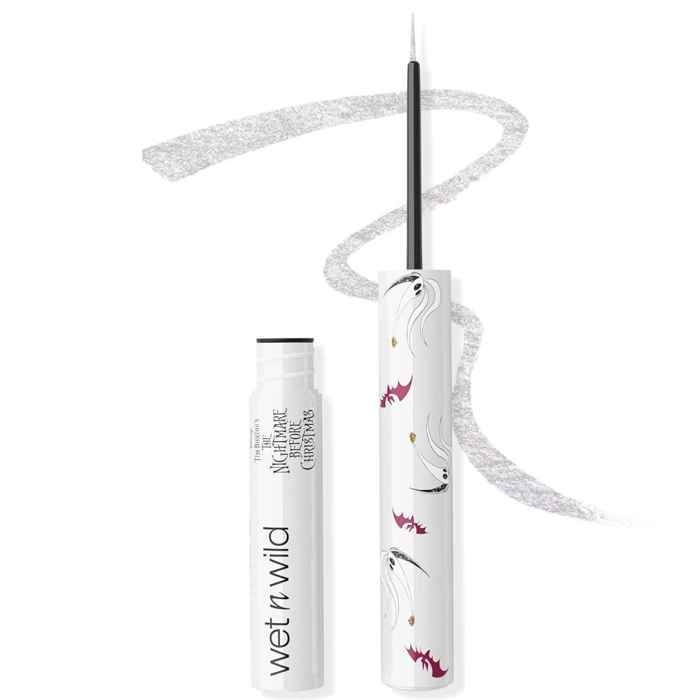 wet n wild Nightmare Before Christmas Liquid Eyeliner, Buildable Semi-Sheer Glitter Formula, Rich Pigmentation, Easy Precision Flexible Brush, Cruelty-Free – Zero to Hero