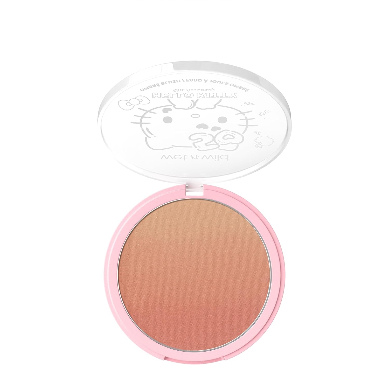 wet n wild Hello Kitty Ombre Blush, Buildable, Blendable Customizable Color, New Gradient Formula, Cruelty-Free & Vegan – Cotton Candy(Mellow Cloud)