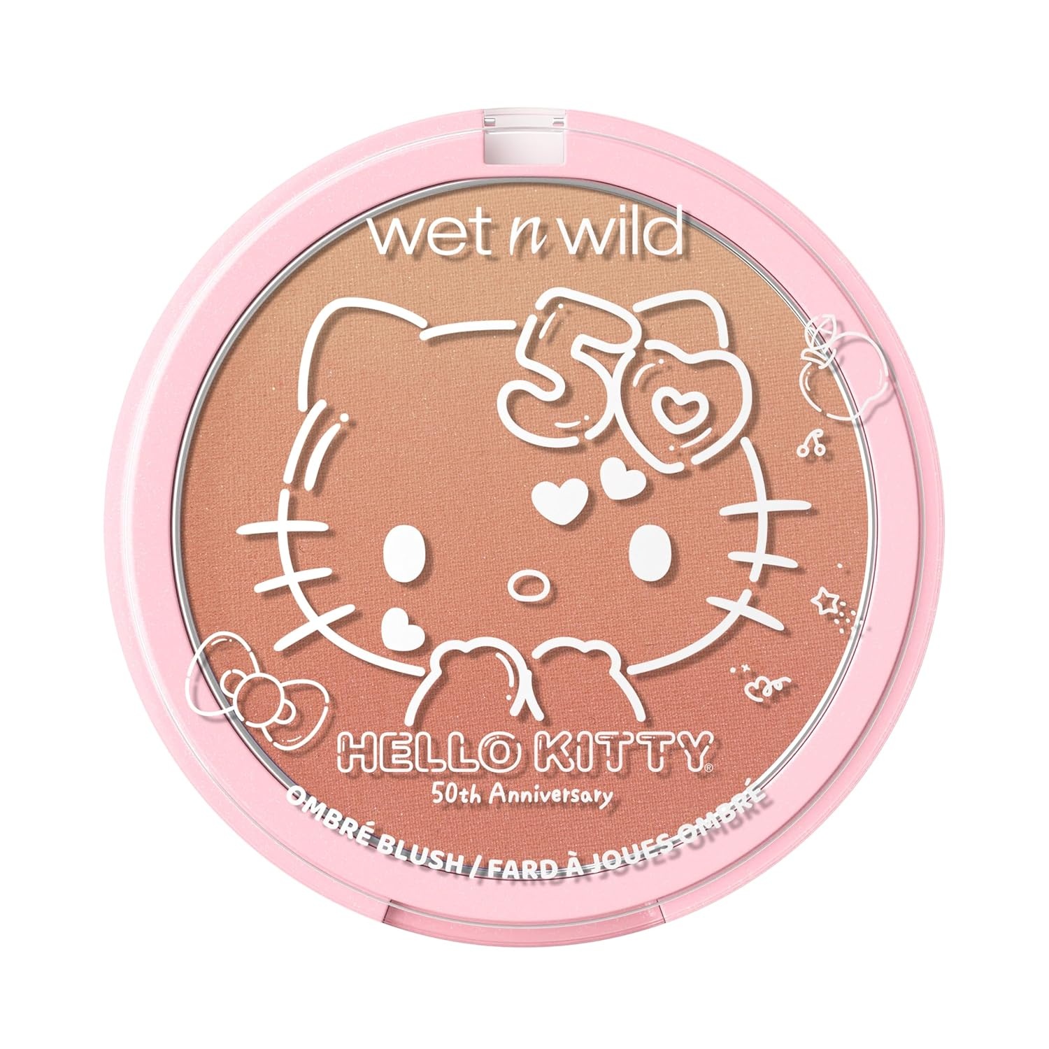 wet n wild Hello Kitty Ombre Blush, Buildable, Blendable Customizable Color, New Gradient Formula, Cruelty-Free & Vegan – Cotton Candy(Mellow Cloud)