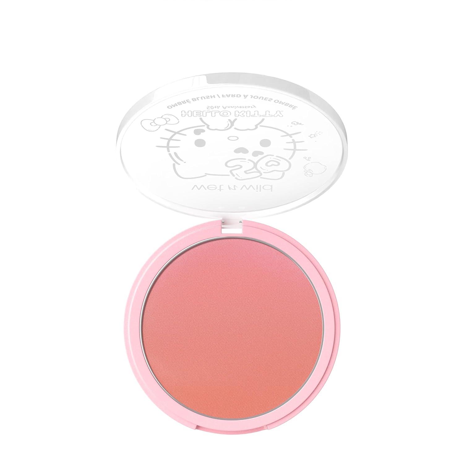 wet n wild Marilyn Monroe Collection Icon Blush – Velvety Pearlescent Powder Blush, Buildable & Blendable Formula Infused with Vitamin E, Includes Sponge Applicator, Cruelty-Free – Rose(Cotton Candy)