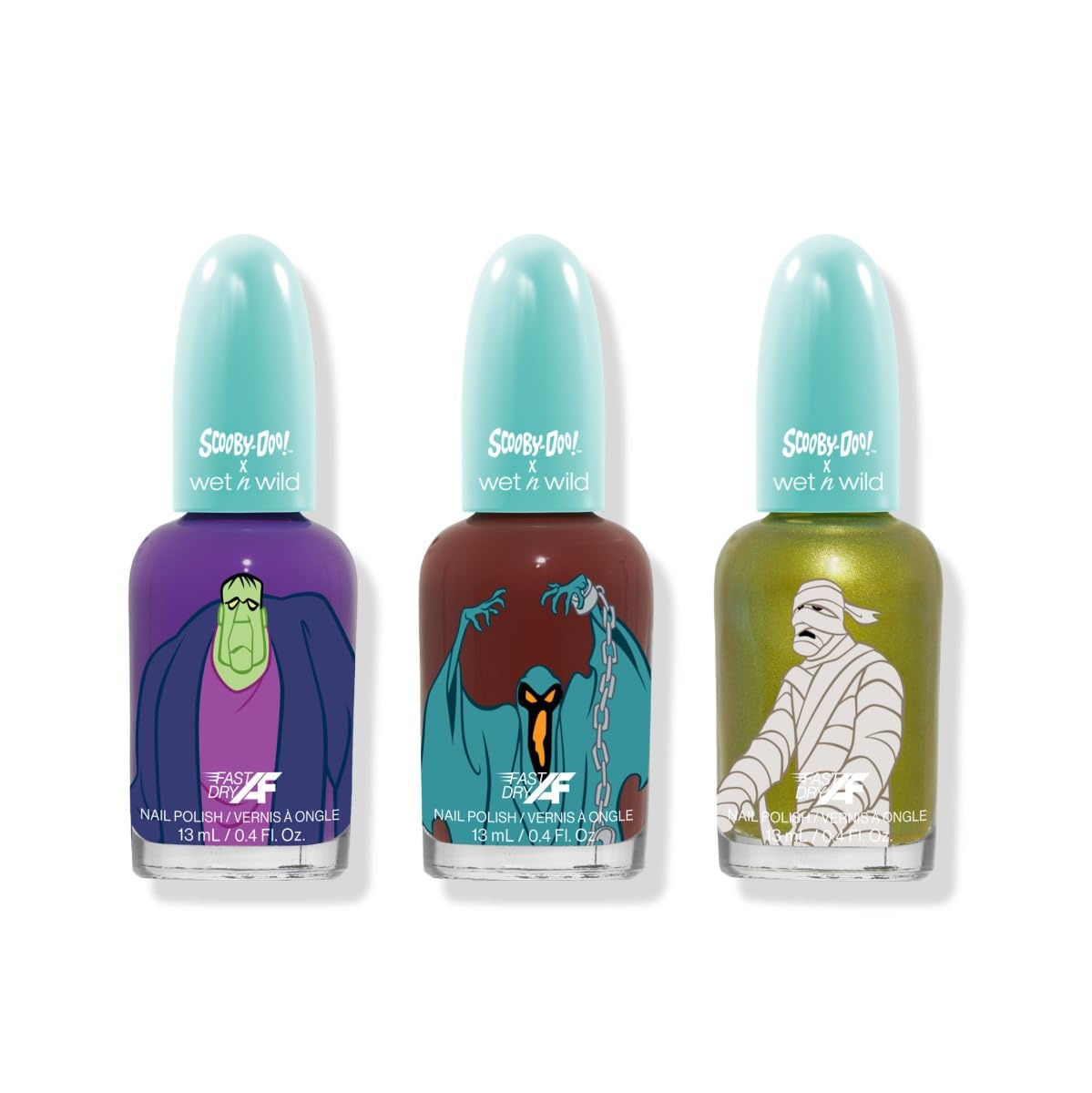 wet n wild Scooby Doo Collection RUH-ROH  3-Piece Nail Polish Set