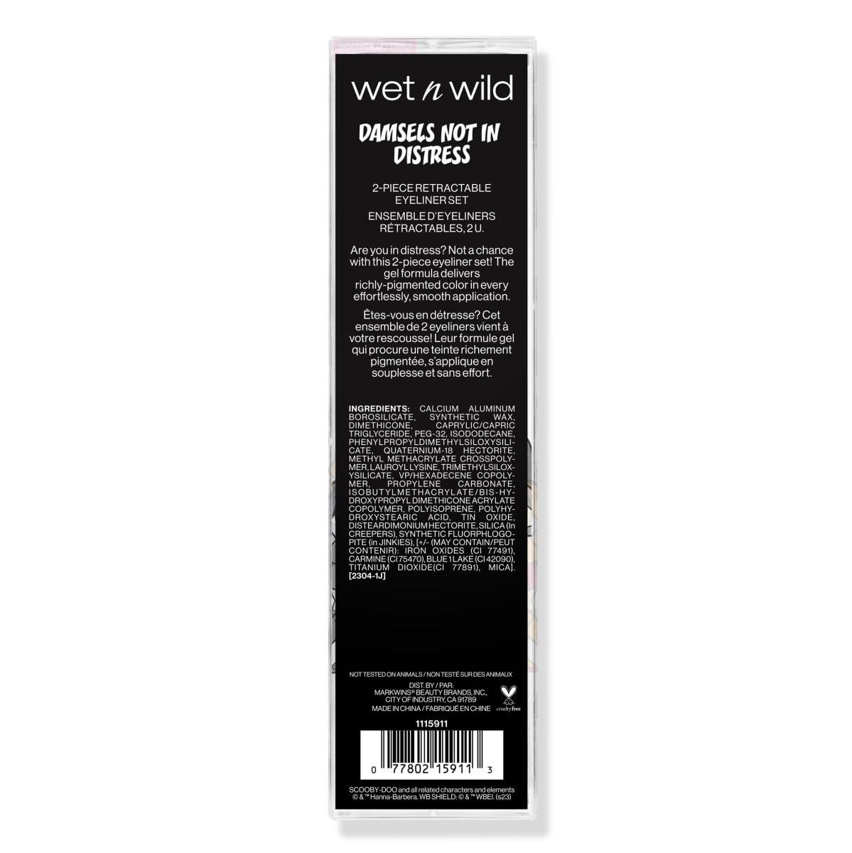 wet n wild Scooby Doo Collection Damsels Not In Distress 2-Piece Retractable Eyeliner Set(Duocrhome)