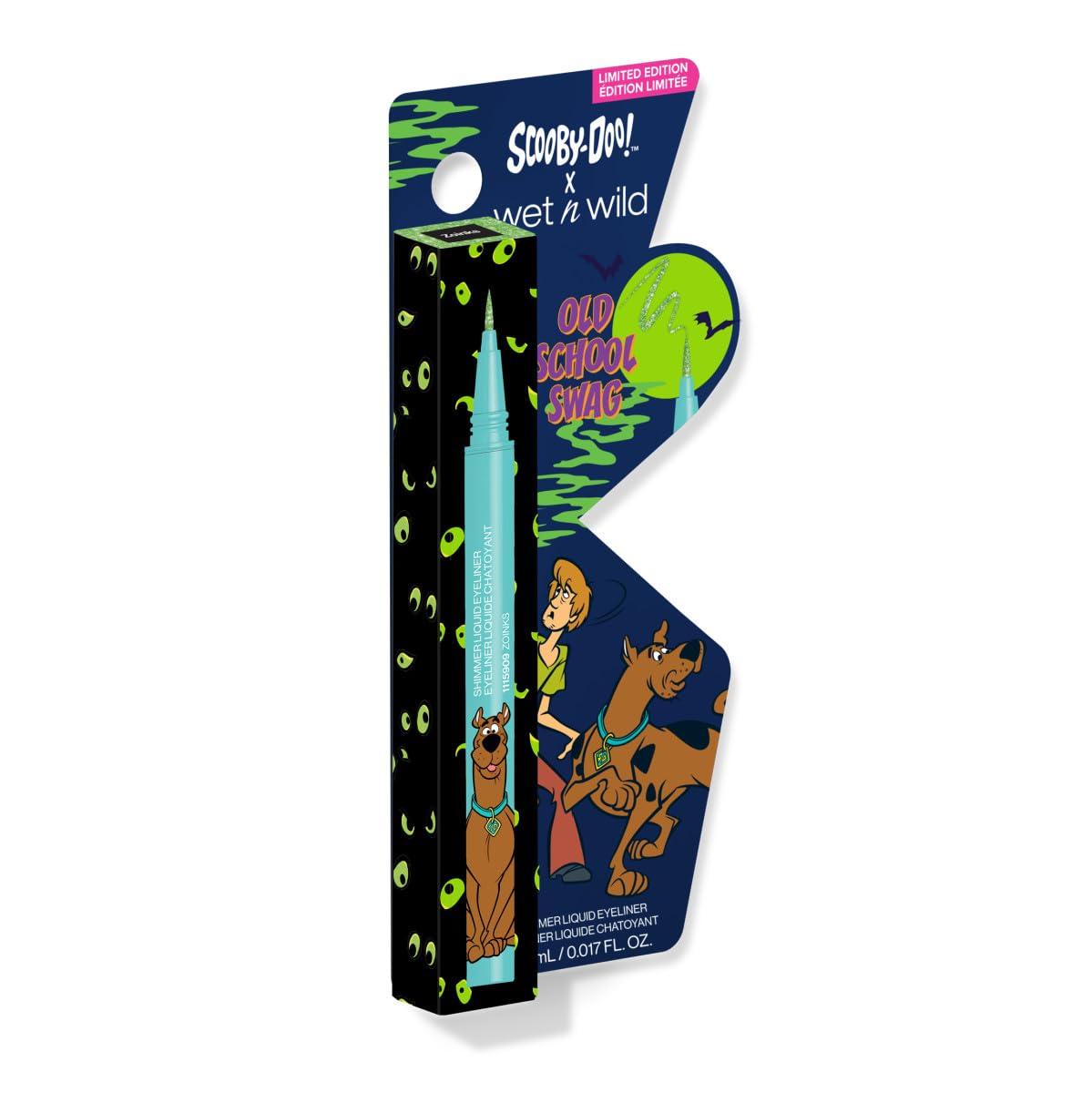 wet n wild Scooby Doo Old School Swag Shimmer Liquid Eyeliner – Glitter-Infused Formula for Bold Eye Looks, Easy Glide Precision Tip, Cruelty-Free & Vegan – Zoinks