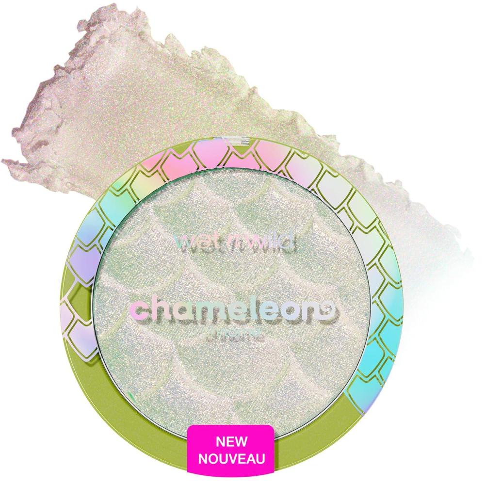 wet n wild Chameleon Chrome Highlighter, Dynamic Color Shift, Liquid-to-Baked Texture, Customizable Luminous Radiance, Cruelty-Free – Venus Swing(Too Sirius)