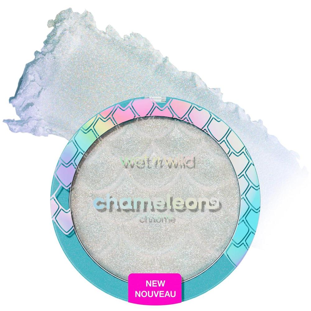 wet n wild Chameleon Chrome Highlighter, Dynamic Color Shift, Liquid-to-Baked Texture, Customizable Luminous Radiance, Cruelty-Free – Venus Swing(Venus Swing)