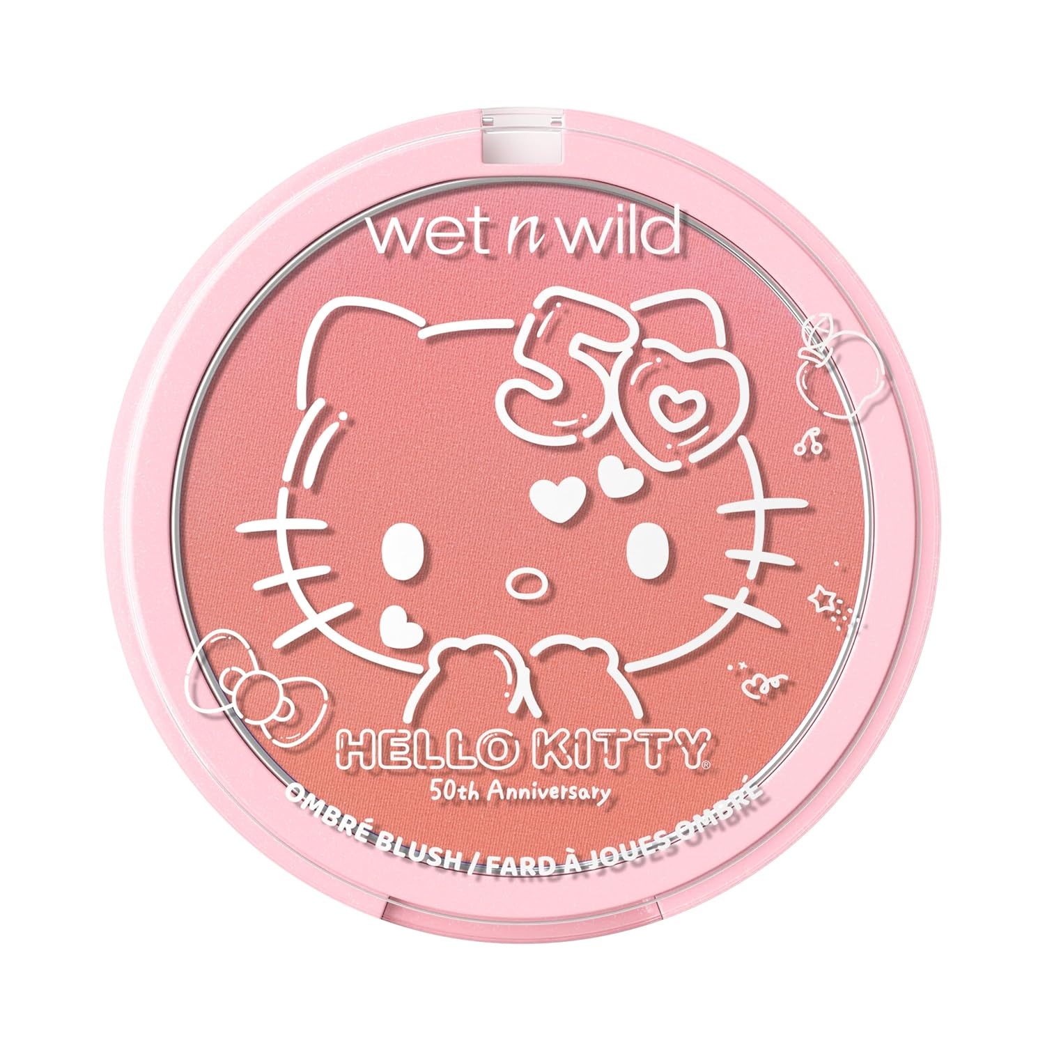 wet n wild Hello Kitty Ombre Blush, Buildable, Blendable Customizable Color, New Gradient Formula, Cruelty-Free & Vegan – Cotton Candy(Cotton Candy)