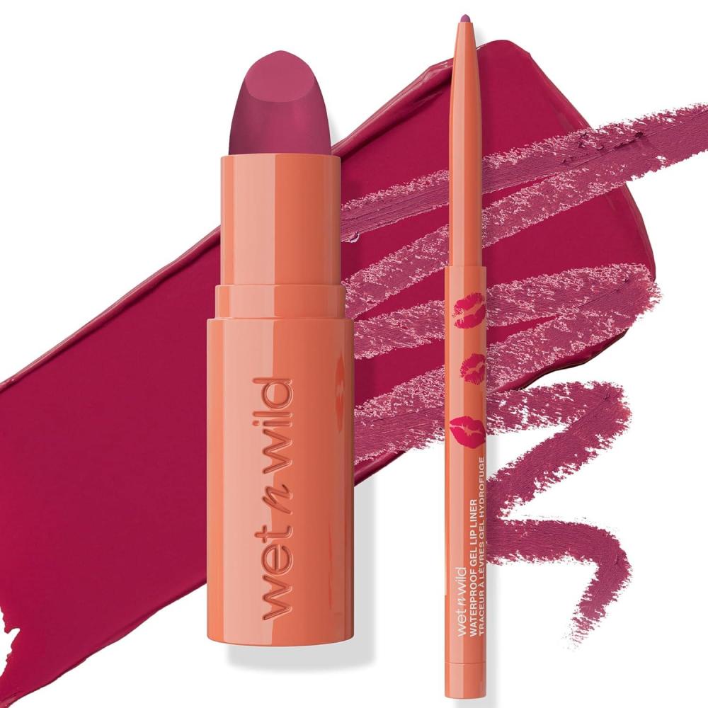 wet n wild Date Or Dominate Lipstick & Liner Set – Dominate And Burn(Dominate And Burn)