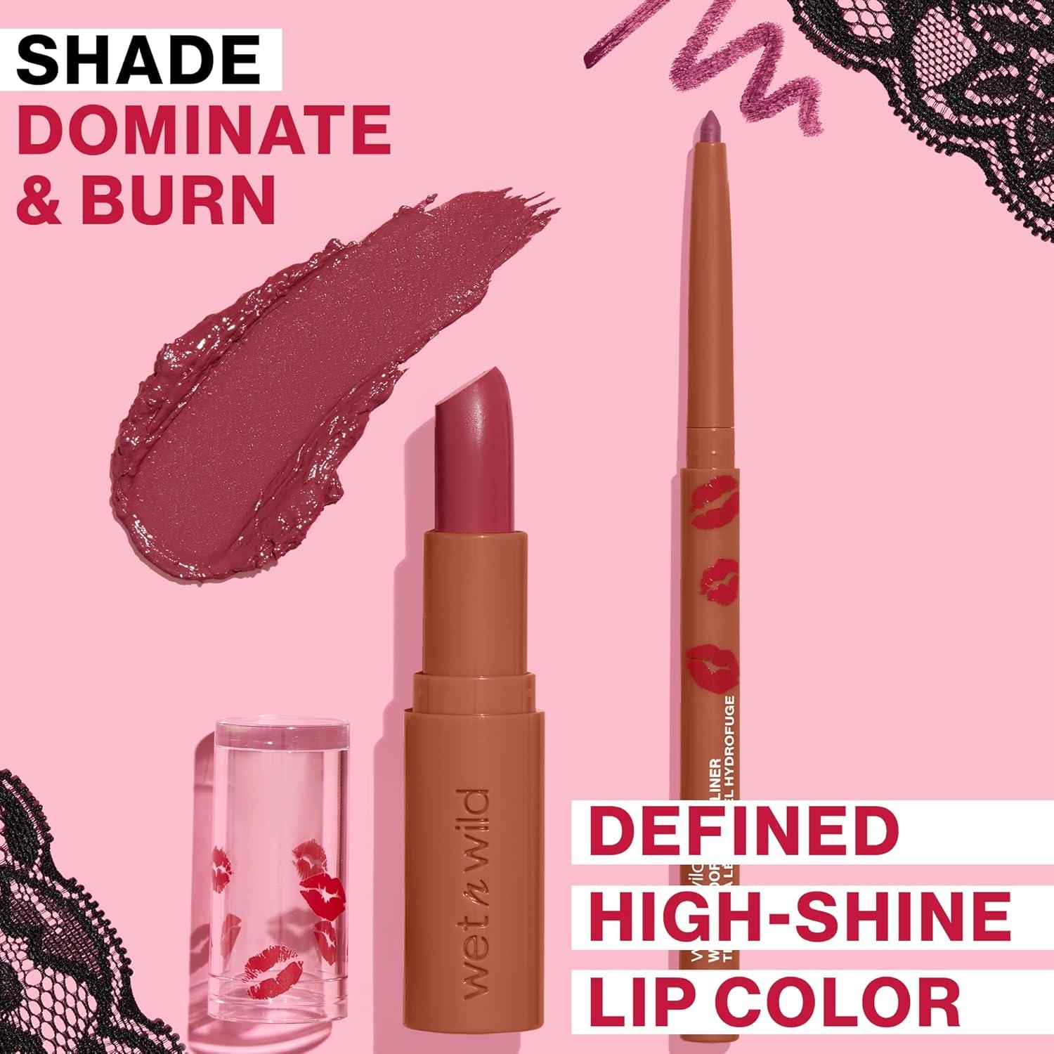 wet n wild Date Or Dominate Lipstick & Liner Set – Dominate And Burn(Dominate And Burn)