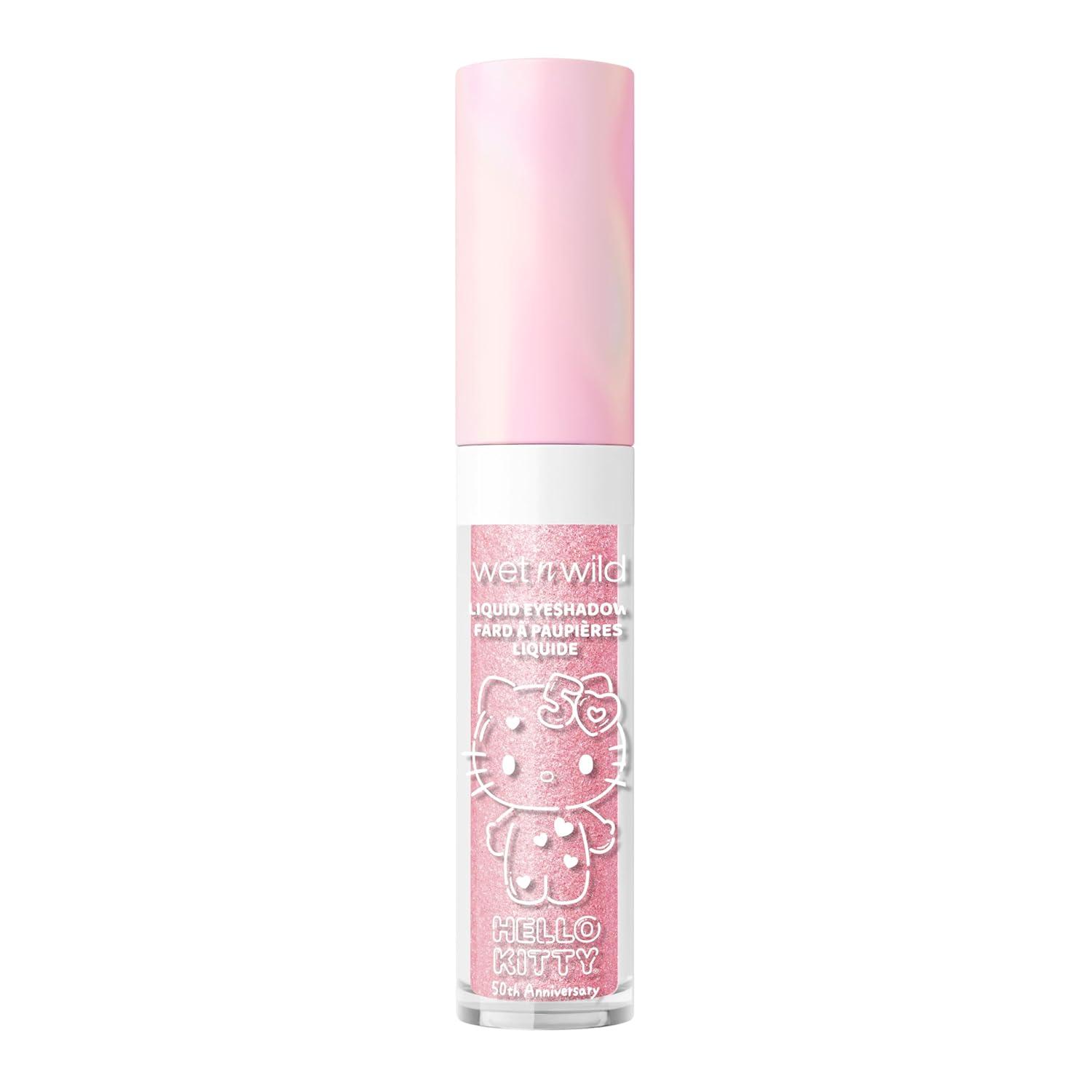 wet n wild Hello Kitty Liquid Eyeshadow, Smooth, Blendable, Shimmery Matte Bubblegum Pink Shade, Cruelty-Free & Vegan – Cheers (Cheers )