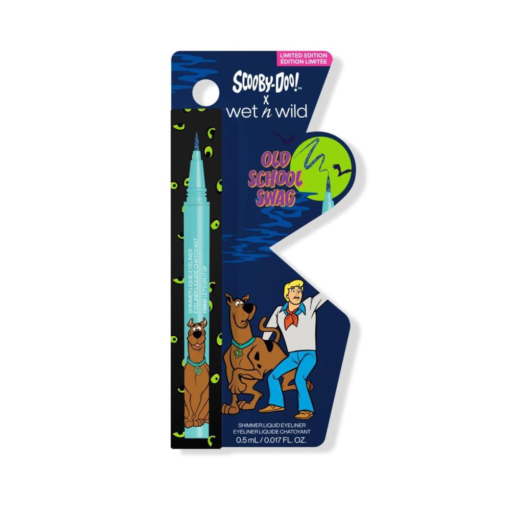 wet n wild Scooby Doo Old School Swag Shimmer Liquid Eyeliner – Glitter-Infused Formula for Bold Eye Looks, Easy Glide Precision Tip, Cruelty-Free & Vegan – Let’s Split Up