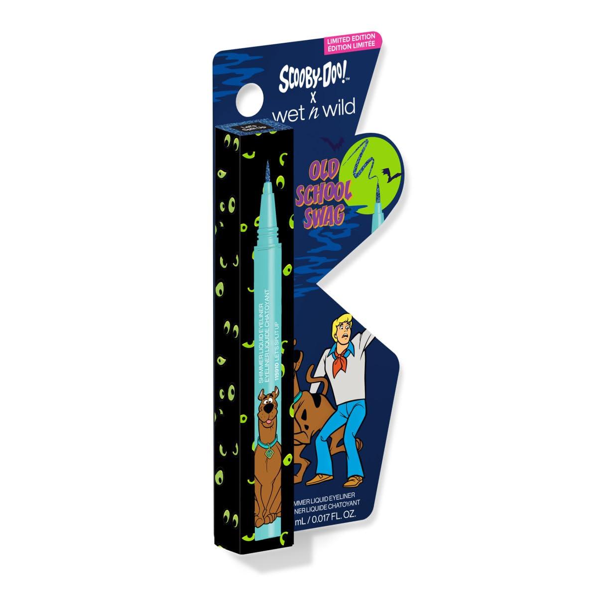 wet n wild Scooby Doo Old School Swag Shimmer Liquid Eyeliner – Glitter-Infused Formula for Bold Eye Looks, Easy Glide Precision Tip, Cruelty-Free & Vegan – Let’s Split Up