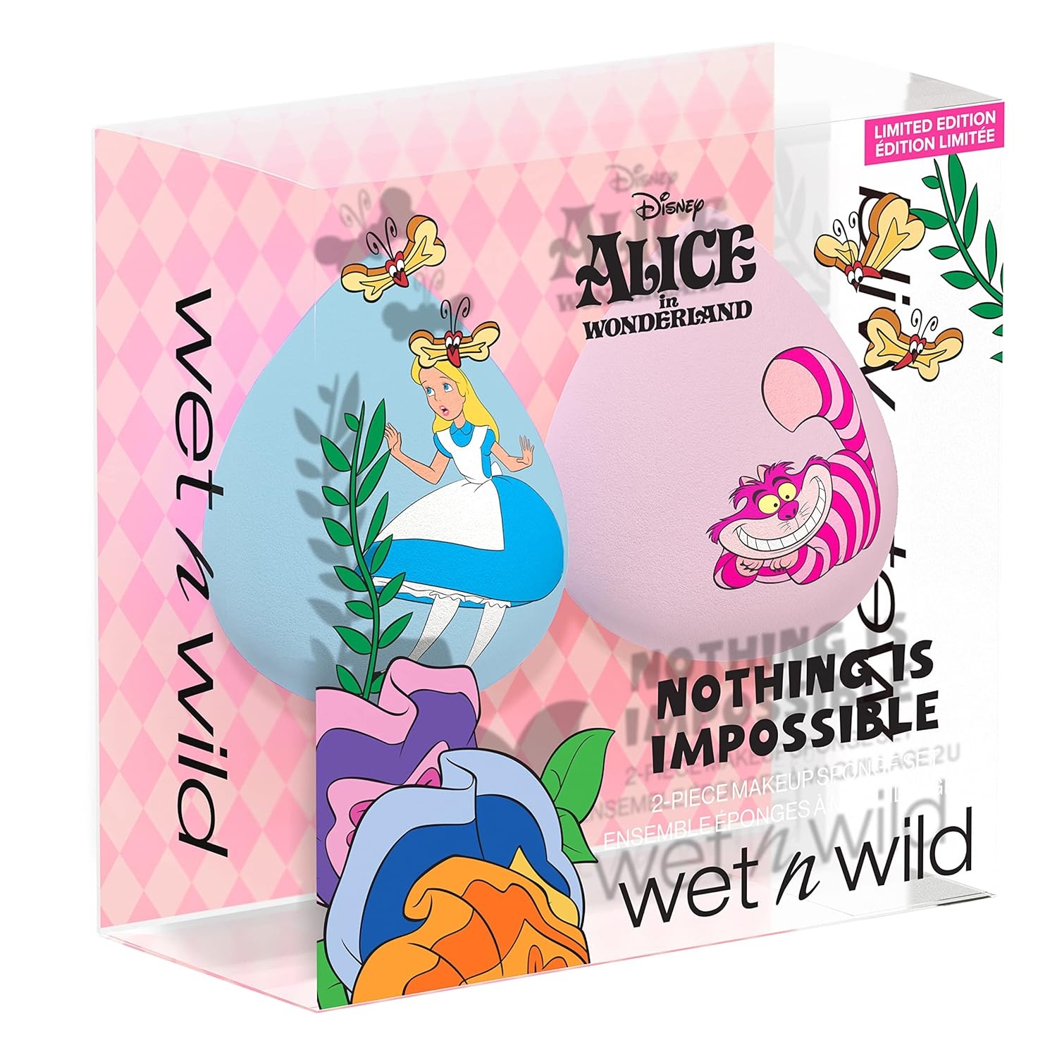 wet n wild Nothing Is Impossible 2-Piece Makeup Sponge Set Alice In Wonderland Collection