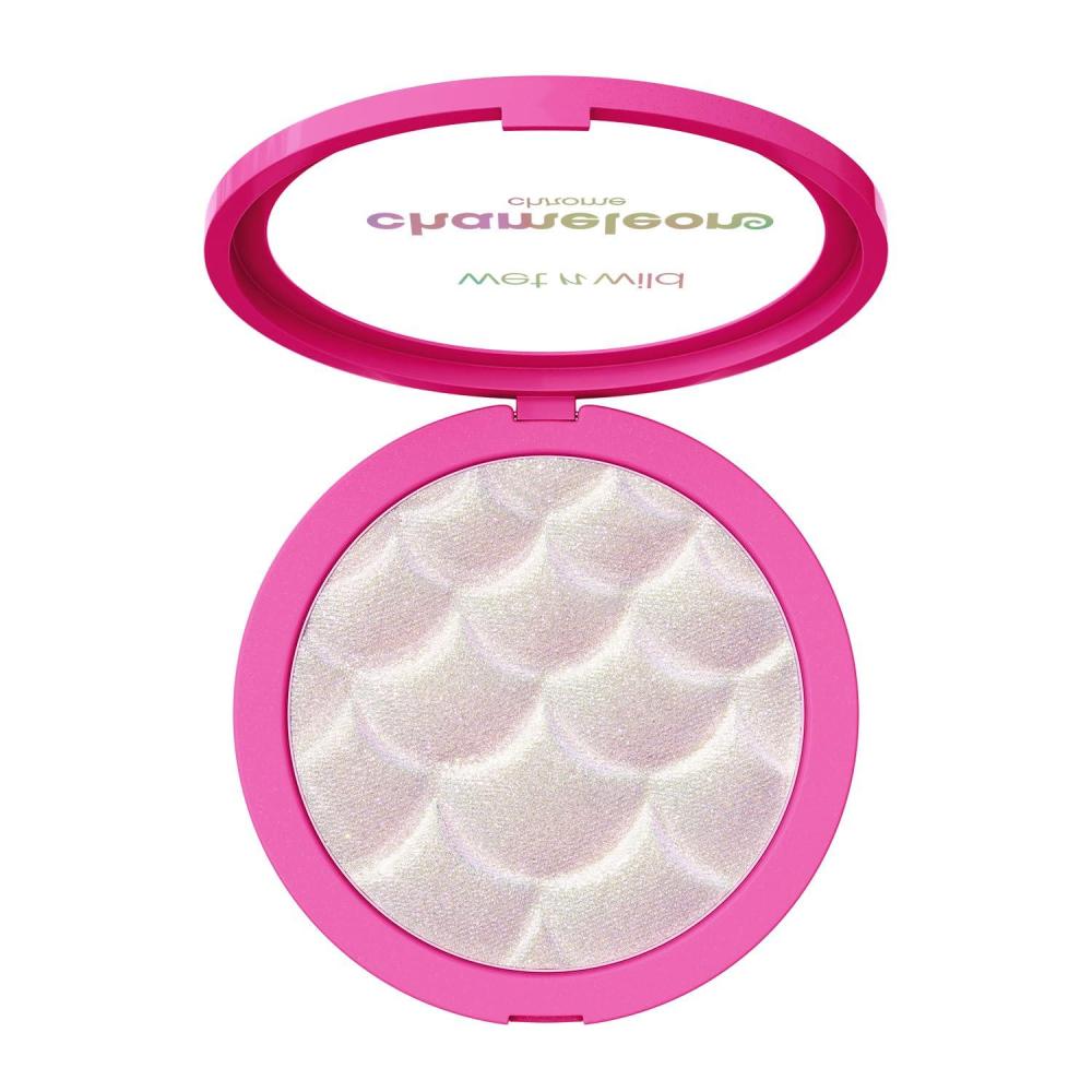 wet n wild Chameleon Chrome Highlighter, Dynamic Color Shift, Liquid-to-Baked Texture, Customizable Luminous Radiance, Cruelty-Free – Venus Swing(Aurora Glaze)