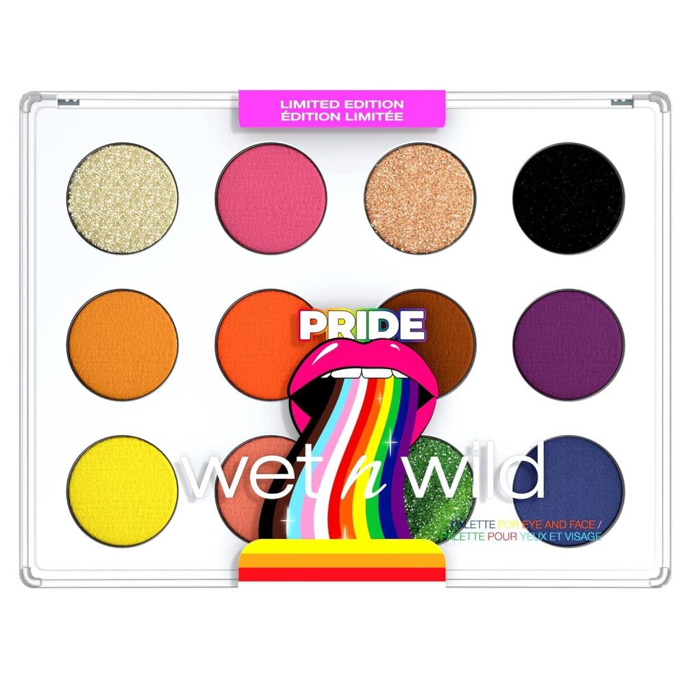 wet n wild Always Naked Palette, Nude Neutral Eye Makeup, Blendable, Warm And Cool Nude Pigments, Matte, Shimmer, Glitter, Creamy Smooth(PRIDE)