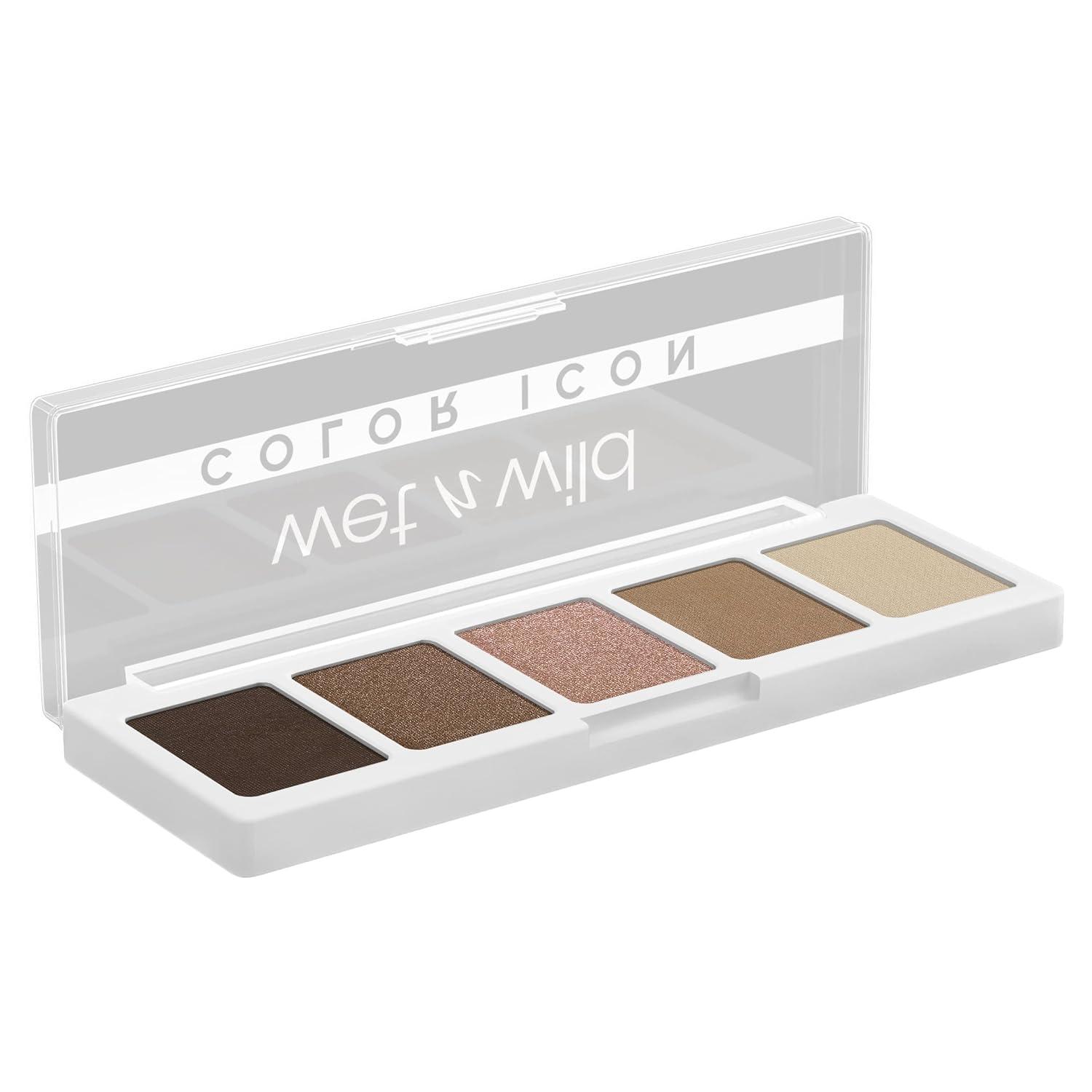 wet n wild Color Icon Eyeshadow Makeup 5 Pan Palette, Matte, Shimmer, Metallic, Long Wearing, Rich Buttery Pigment, Cruelty Free – Walking On Eggshells(1 Count (Pack of 1))