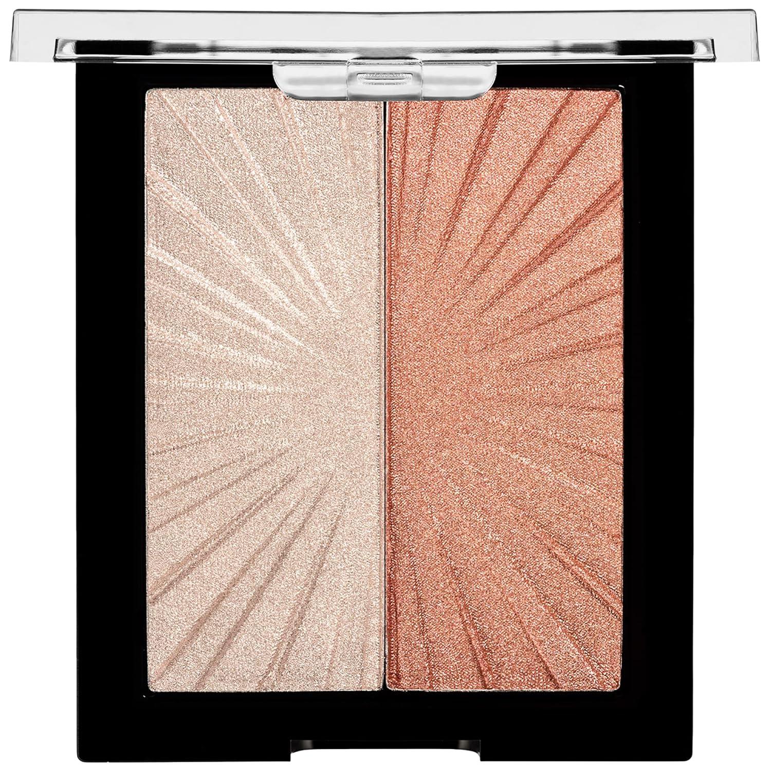 Wet n Wild MegaGlo Blushlighter, Blendable Blush & Highlighter Set, Shimmery Metallic Finish, Highlight Bling(2- Highlight Bling)