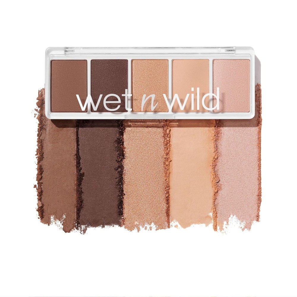 wet n wild Color Icon Eyeshadow Makeup 5 Pan Palette, Matte, Shimmer, Metallic, Long Wearing, Rich Buttery Pigment, Cruelty Free – Full Bloomin'(Gold Whip)