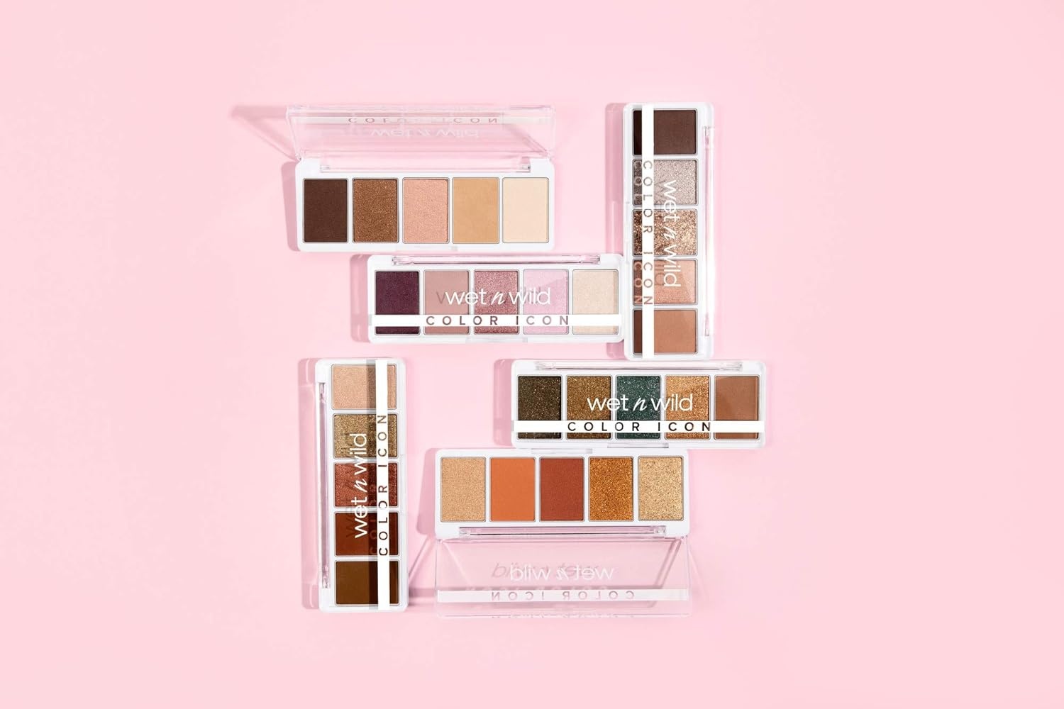wet n wild Color Icon Eyeshadow Makeup 5 Pan Palette, Matte, Shimmer, Metallic, Long Wearing, Rich Buttery Pigment, Cruelty Free – Full Bloomin'(Brown Walking On Eggshells)