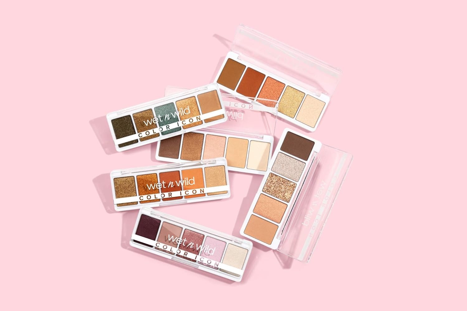 wet n wild Color Icon Eyeshadow Makeup 5 Pan Palette, Matte, Shimmer, Metallic, Long Wearing, Rich Buttery Pigment, Cruelty Free – Full Bloomin'(Brown Walking On Eggshells)