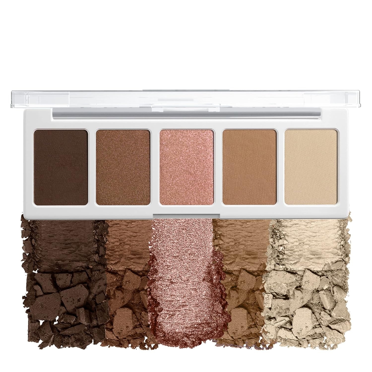 wet n wild Color Icon Eyeshadow Makeup 5 Pan Palette, Matte, Shimmer, Metallic, Long Wearing, Rich Buttery Pigment, Cruelty Free – Full Bloomin'(Brown Walking On Eggshells)