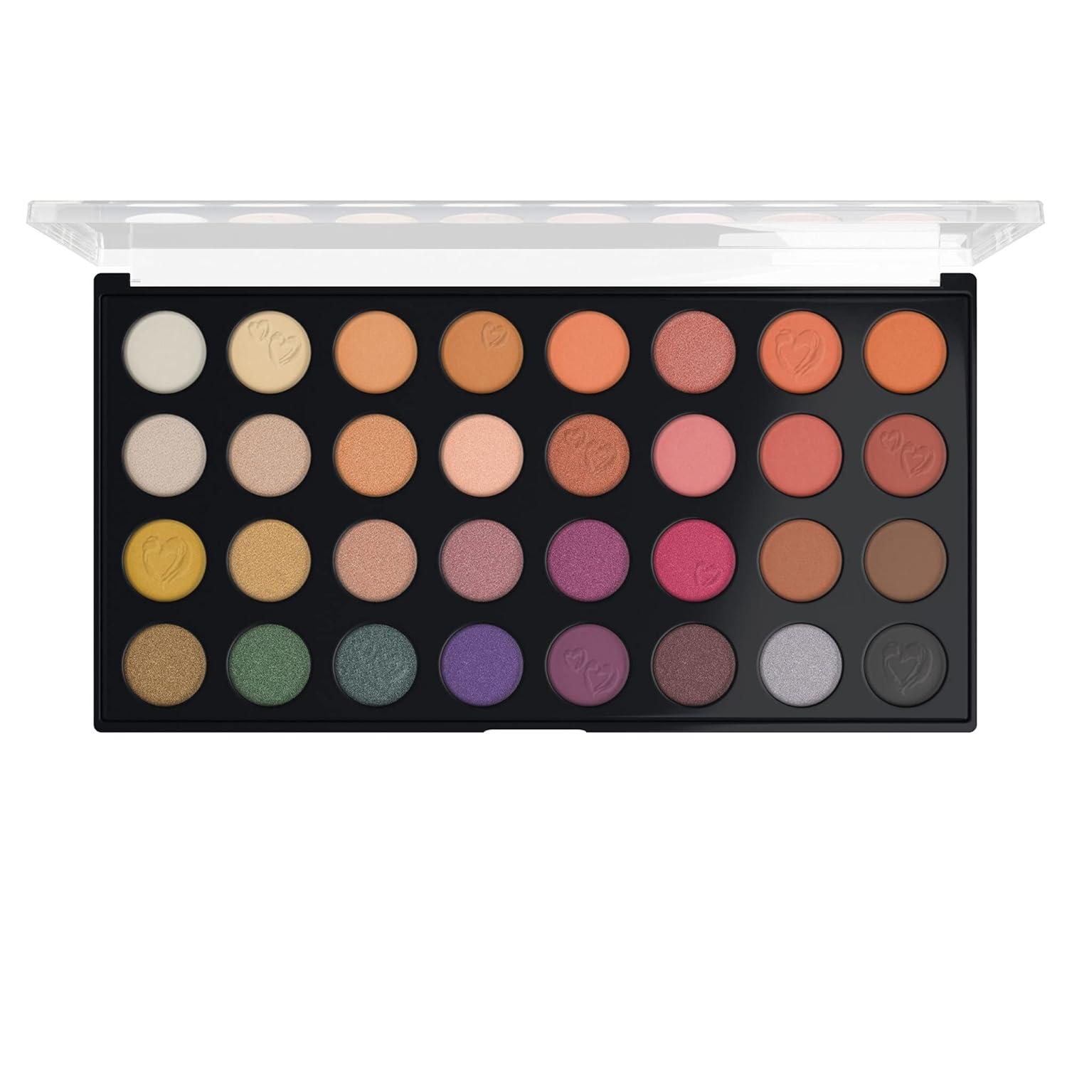 wet n wild Artistry Eyeshadow Makeup 32 Pan Palette, Highly-Pigmented Matte, Shimmer, Metallic Finishes, Long Lasting Builadble & Blendable Formula Cruelty Free & Vegan – Wild Heart