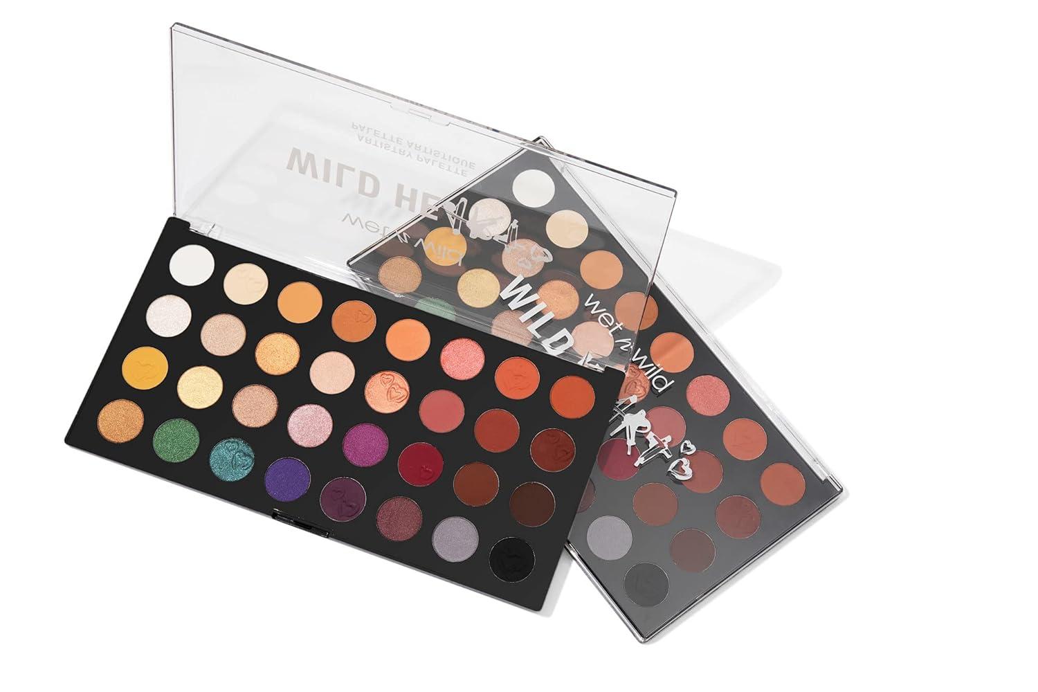 wet n wild Artistry Eyeshadow Makeup 32 Pan Palette, Highly-Pigmented Matte, Shimmer, Metallic Finishes, Long Lasting Builadble & Blendable Formula Cruelty Free & Vegan – Wild Heart