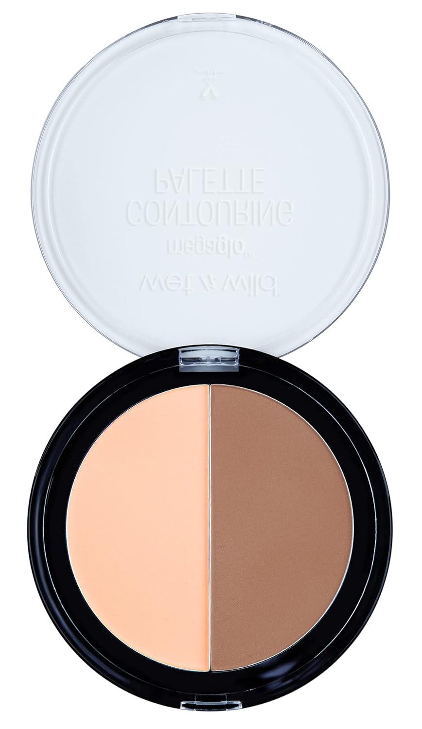 wet n wild MegaGlo Contour Palette, Dulce De Leche | Contouring Powder Face Kit | Flawlessly Sculpted Face(Dulce De Leche)